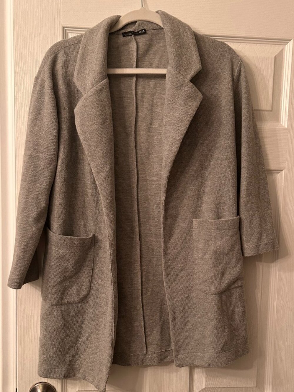 3/$10 🟢 Zara sweater coat, grey, size small